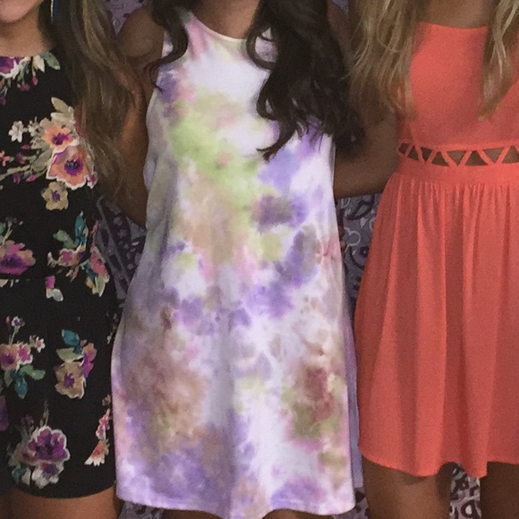 TOBI MILANI PINK TIE DYE SHIFT DRESS - Picture 4 of 6